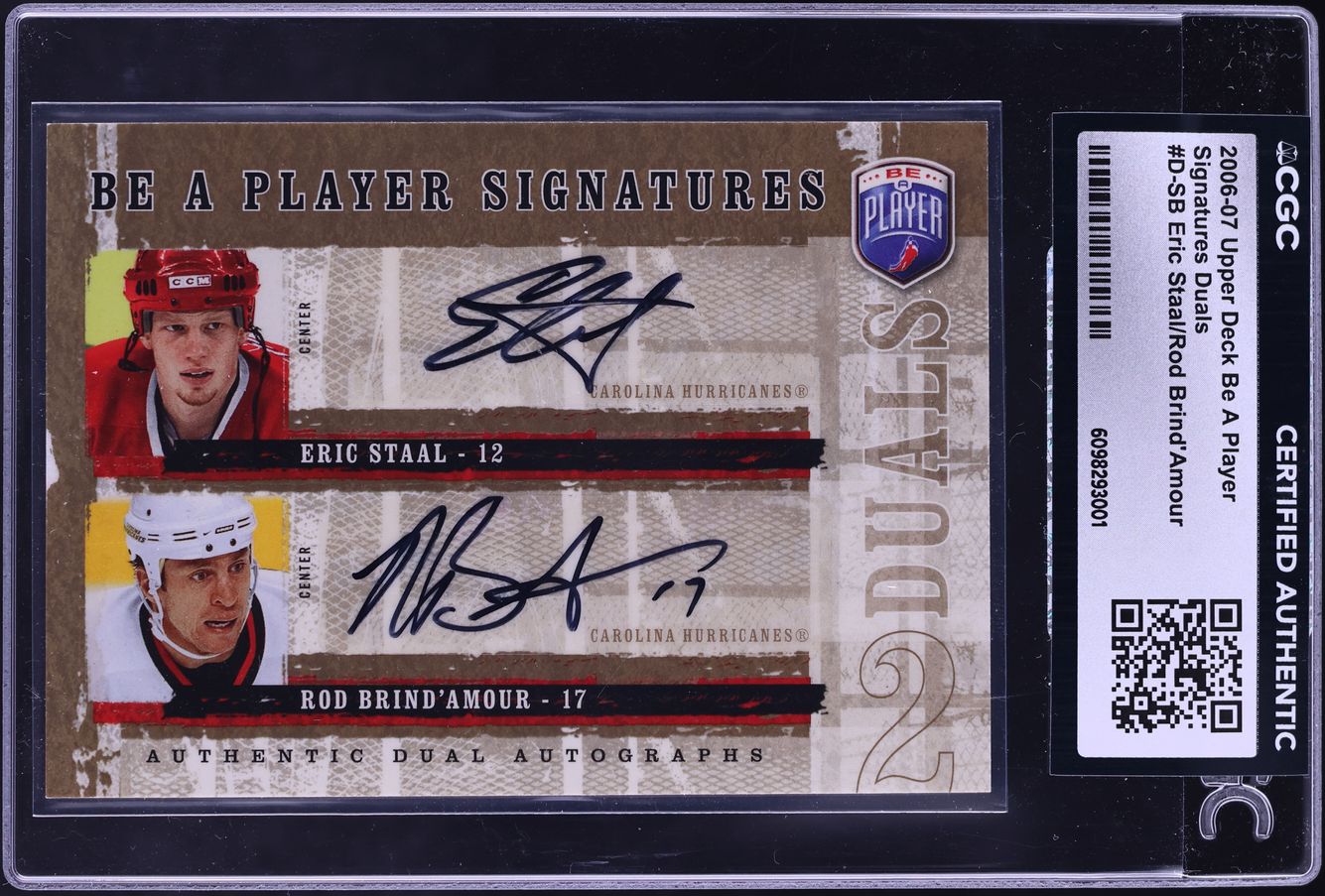 Be a Player Signatures Duals Eric Staal/Rod Brind'Amour
