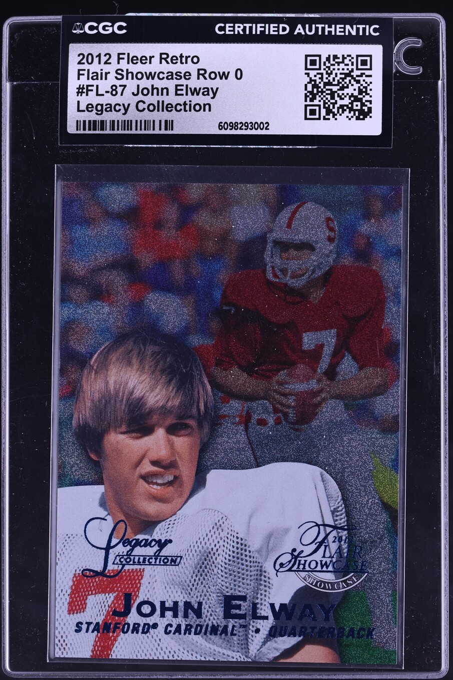 Flair Showcase Row 0 Legacy Collection John Elway