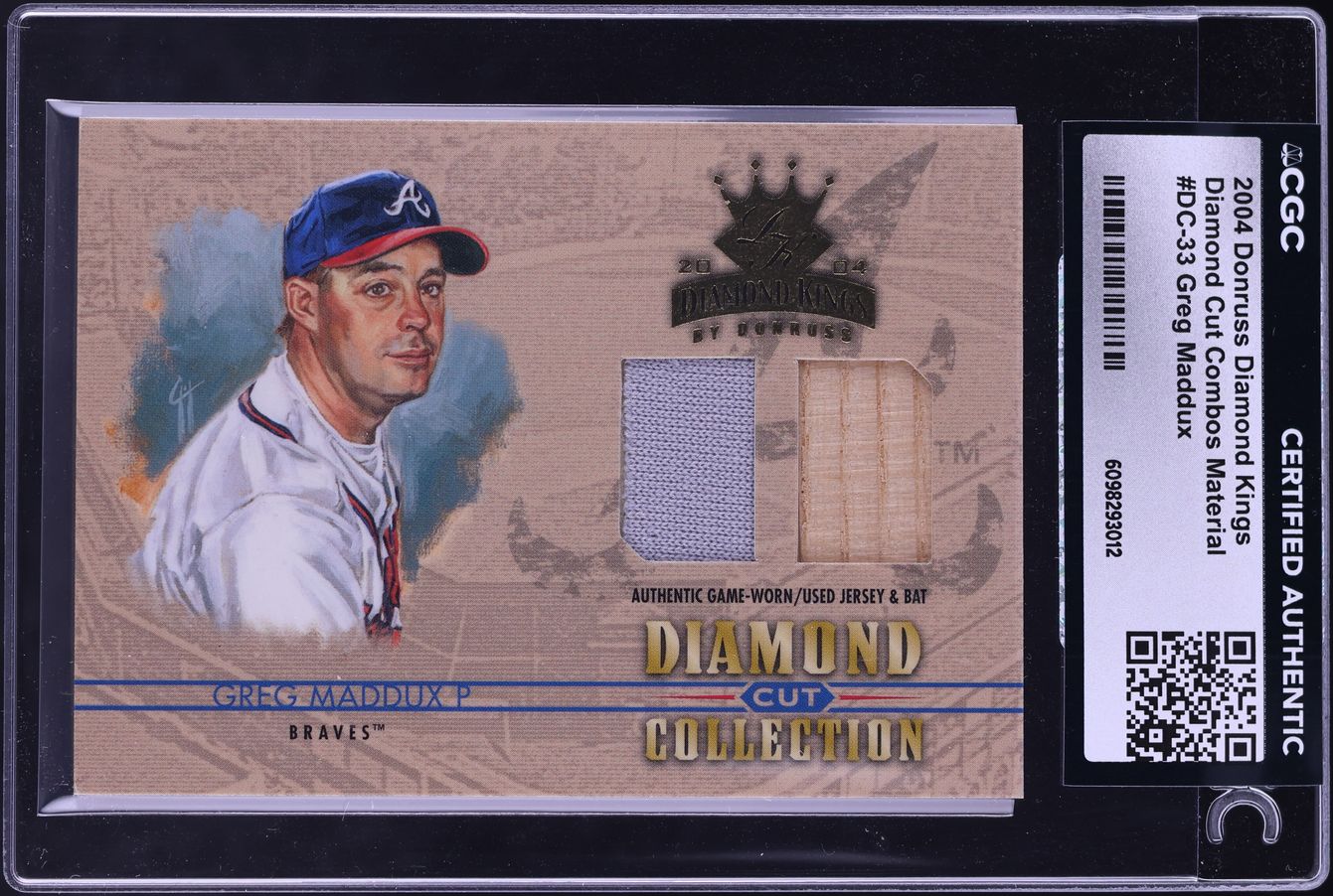 Kings Diamond Cut Combos Material Greg Maddux