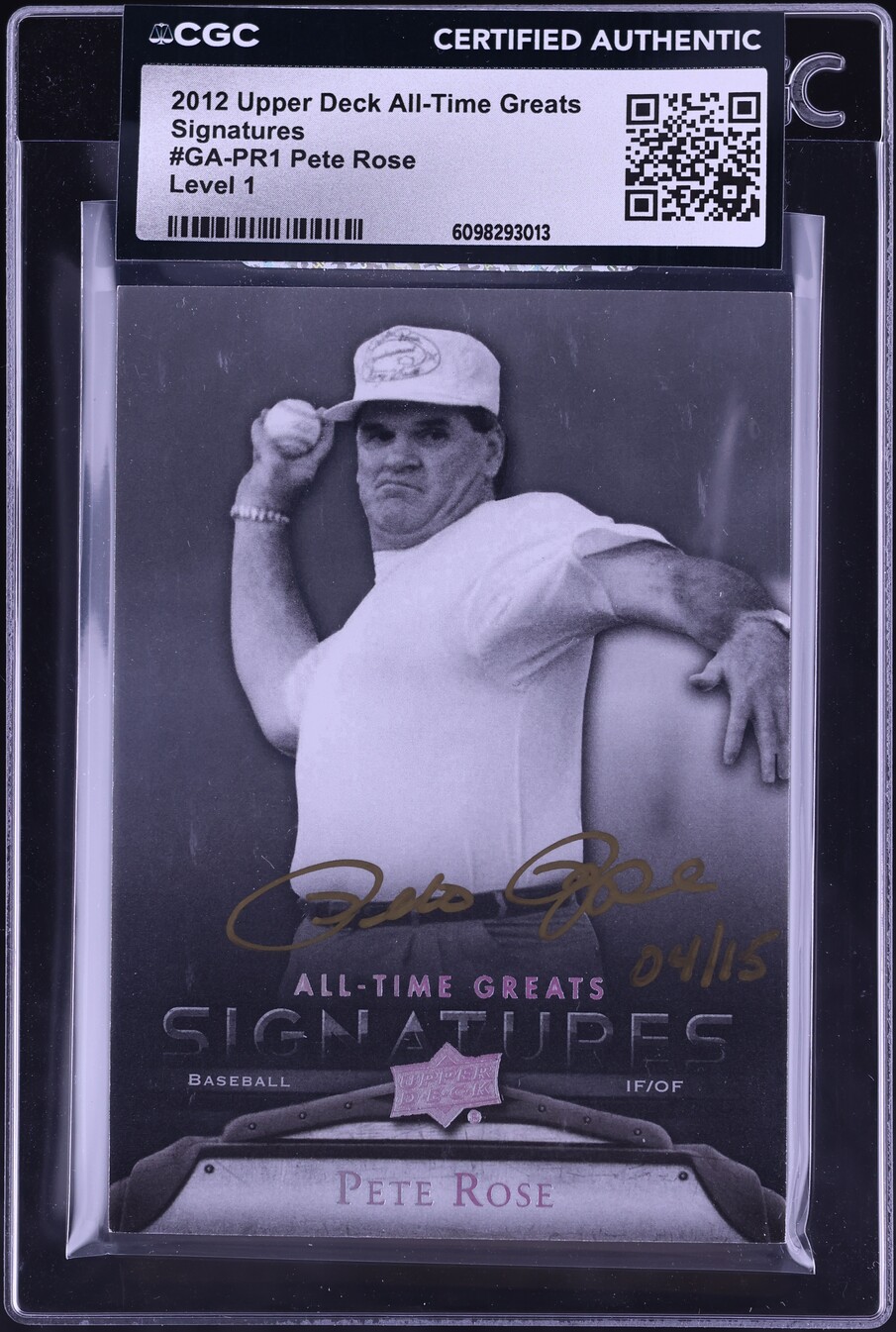 All-Time Greats Signatures Level 1 Pete Rose