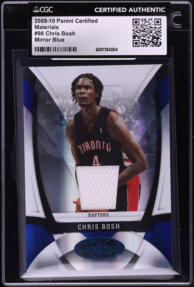 Mirror Blue Chris Bosh GAME-WORN PATCH /50