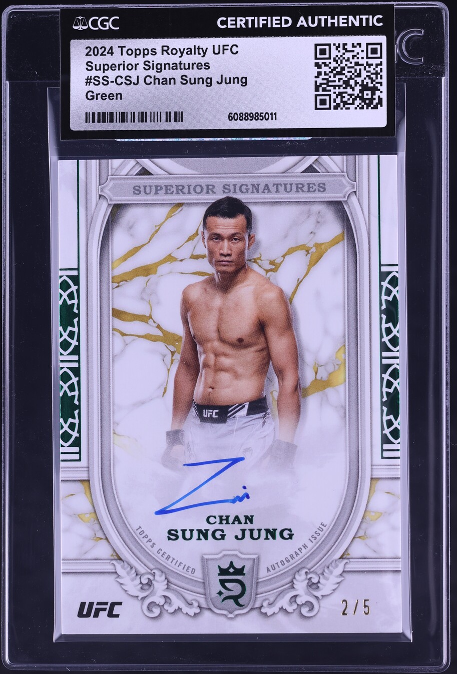 UFC Superior Green Chan Sung Jung AUTO /5